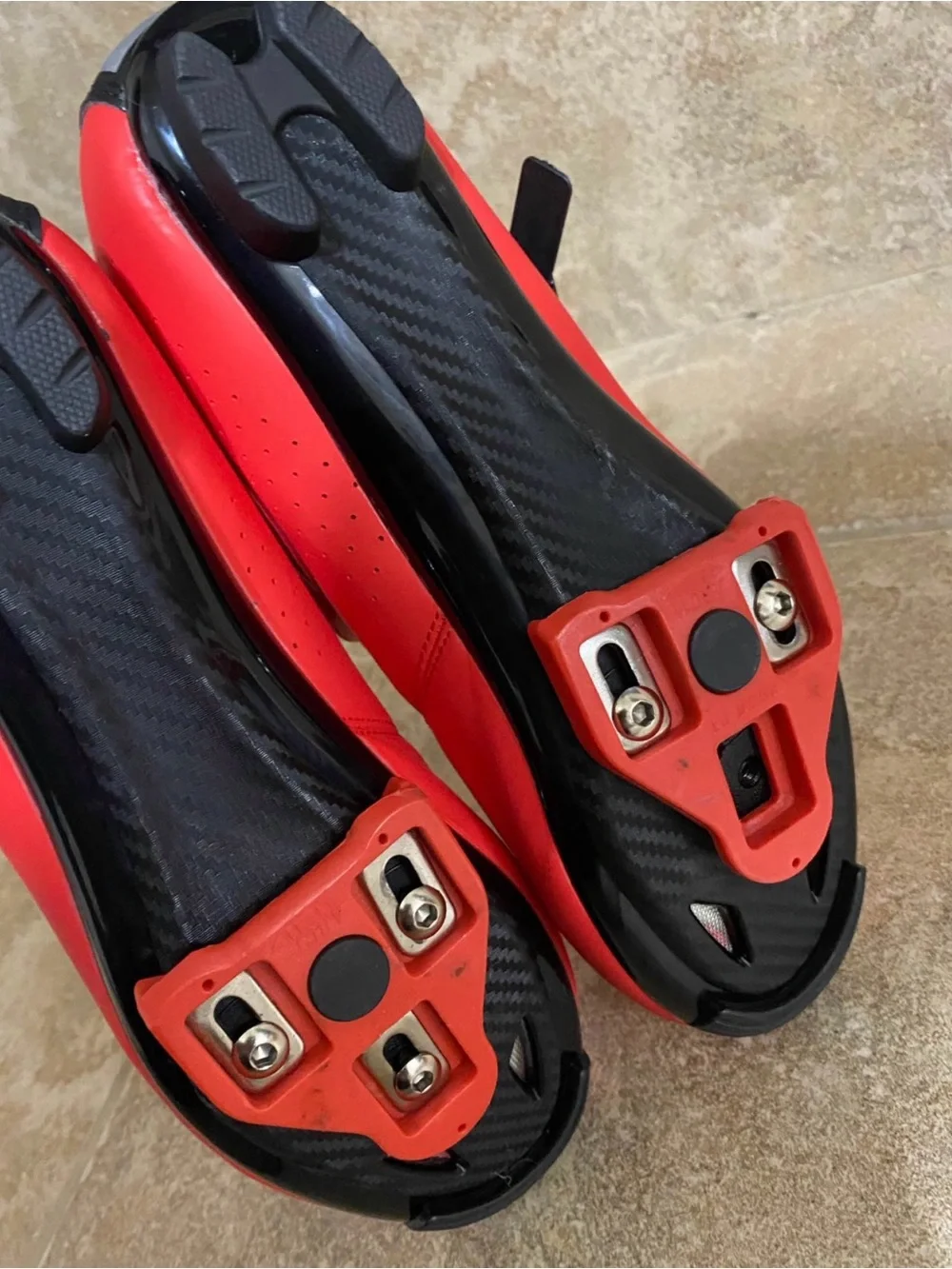 Women’s Red Cycling Shoes 7.5